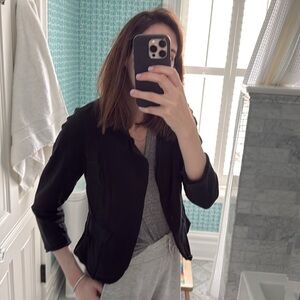 Generra black sweatshirt blazer
